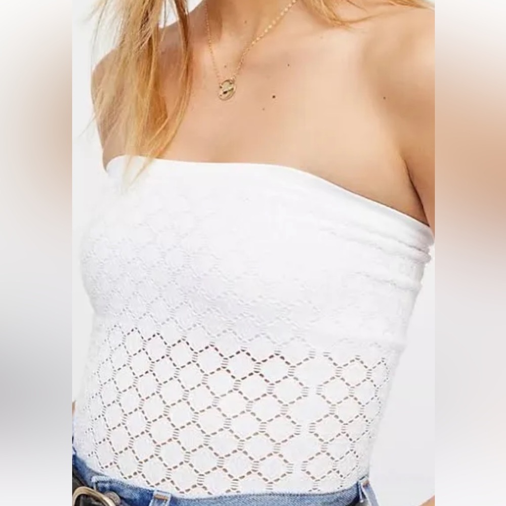 Free People White Tube Top